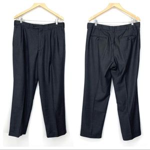 Axist Charcoal Gray Self Creased Career Dress Pants Size 36X30